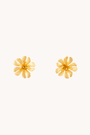 Parijatak Gold Stud Earrings