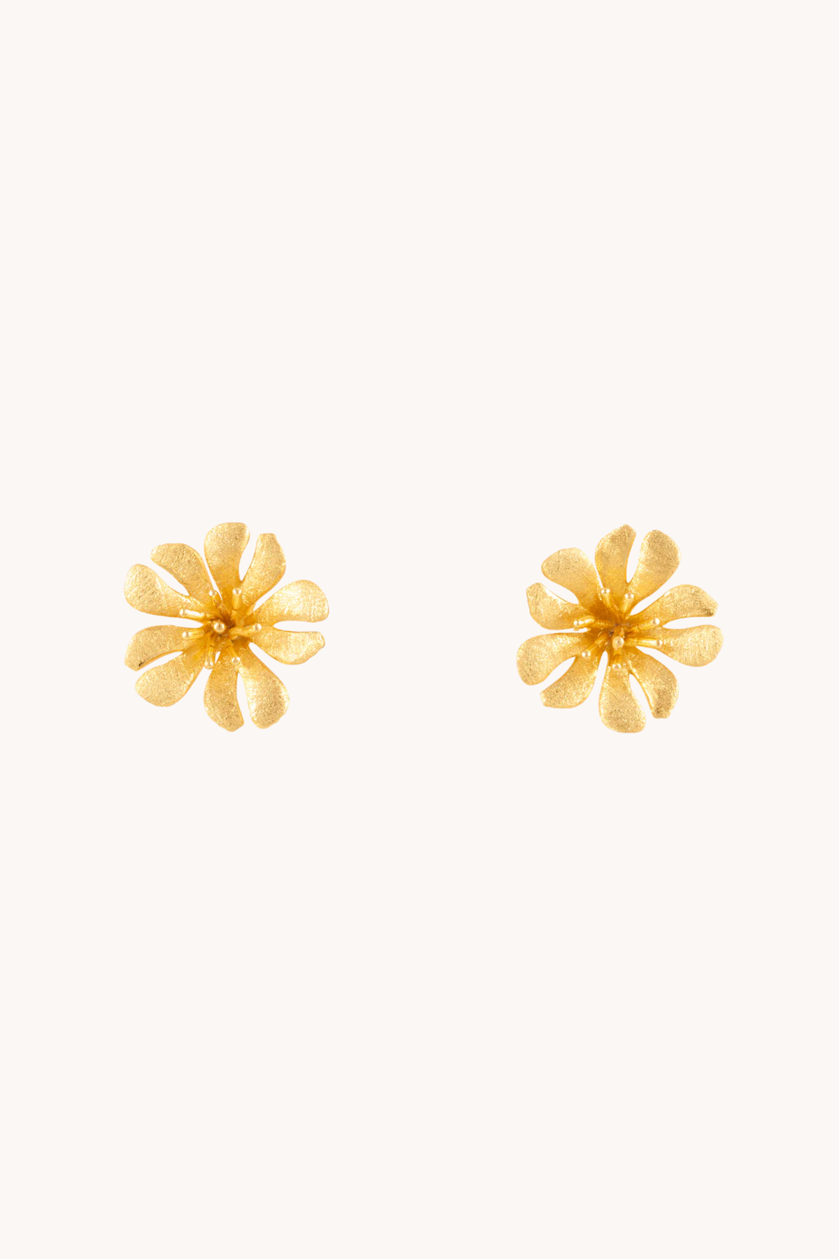 Parijatak Gold Stud Earrings