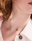 Green Moss Round Necklace