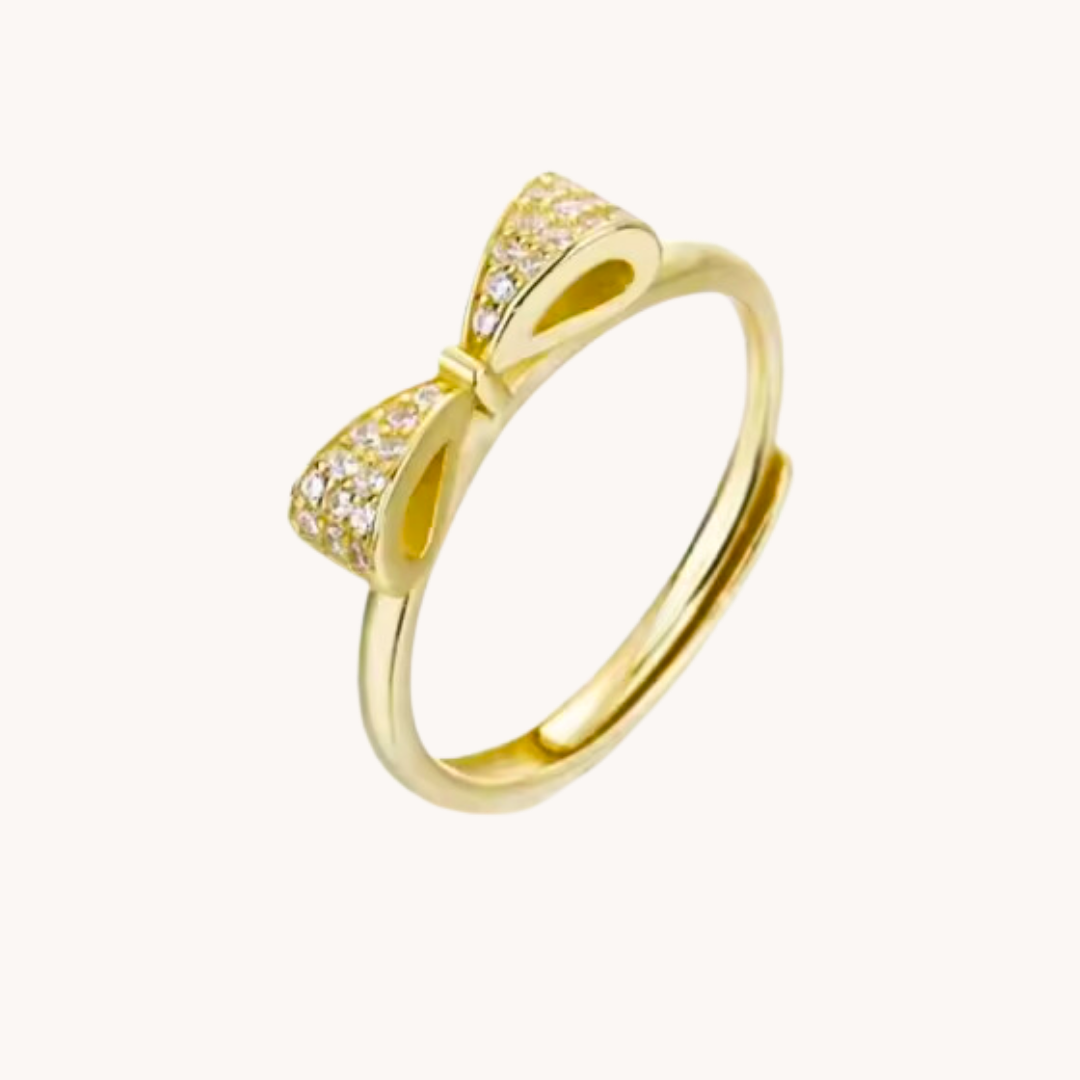 Ribbon Gold Adjustable Ring