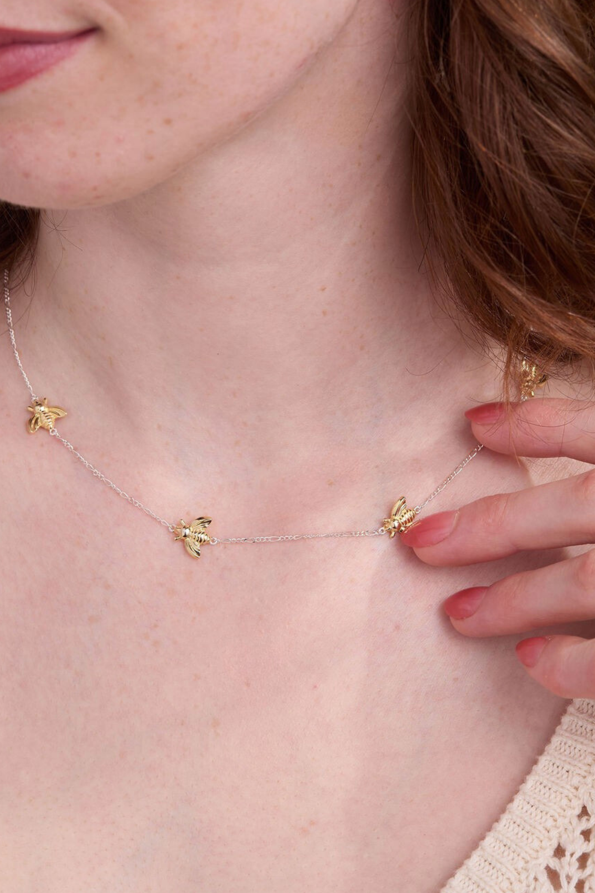 Bumbling Bee Gold Necklace