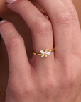Viola Gold Adjustable Ring