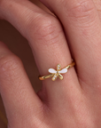 Viola Gold Adjustable Ring