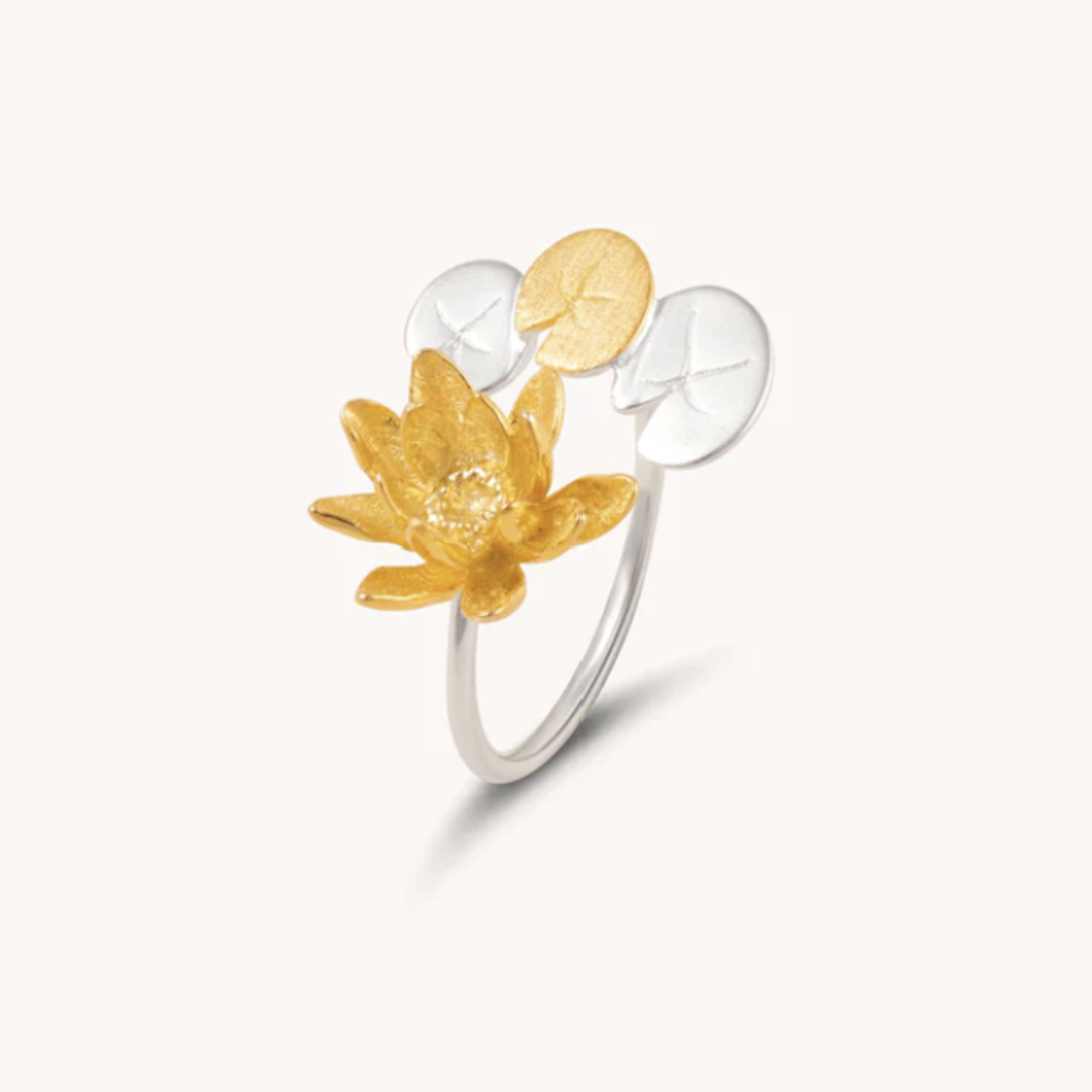 Flower Diamond Engagement Ring Set Gold Ring Guard Lily #5 ♥ |  sillyshinydiamonds