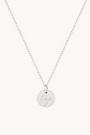 August Poppy Silver Birthflower Necklace