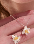 Lotus Blossom Silver Adjustable Ring