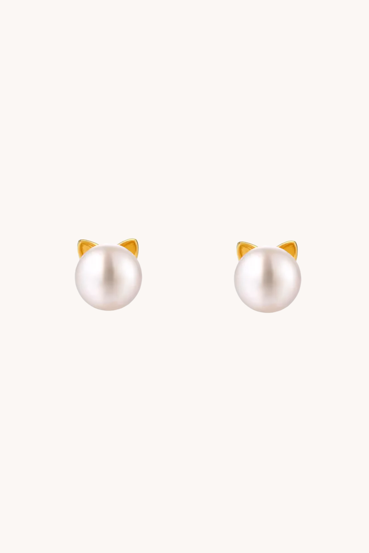 Cat Pearl Studs
