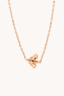 Bumblebee Citrine Gold Necklace