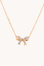 Beautiful Bow Gold Necklace
