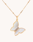 Butterfly Mother of Pearl Necklace