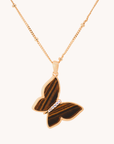 Butterfly Tiger Of Eye Necklace