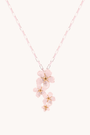 Cherry Blossom Silver Necklace