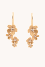 Cherry Blossom Gold Drop Earrings