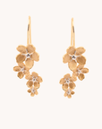 Cherry Blossom Gold Drop Earrings