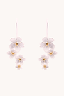 Cherry Blossom Silver Drop Earrings