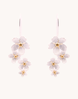 Cherry Blossom Silver Drop Earrings