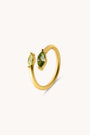 Autumn Marquise Leaf Gold Adjustable Ring