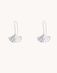 Gingko Leaf Silver Stud Earrings