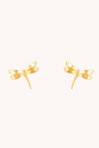 Dragonfly Gold Stud Earrings