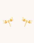 Dragonfly Gold Stud Earrings