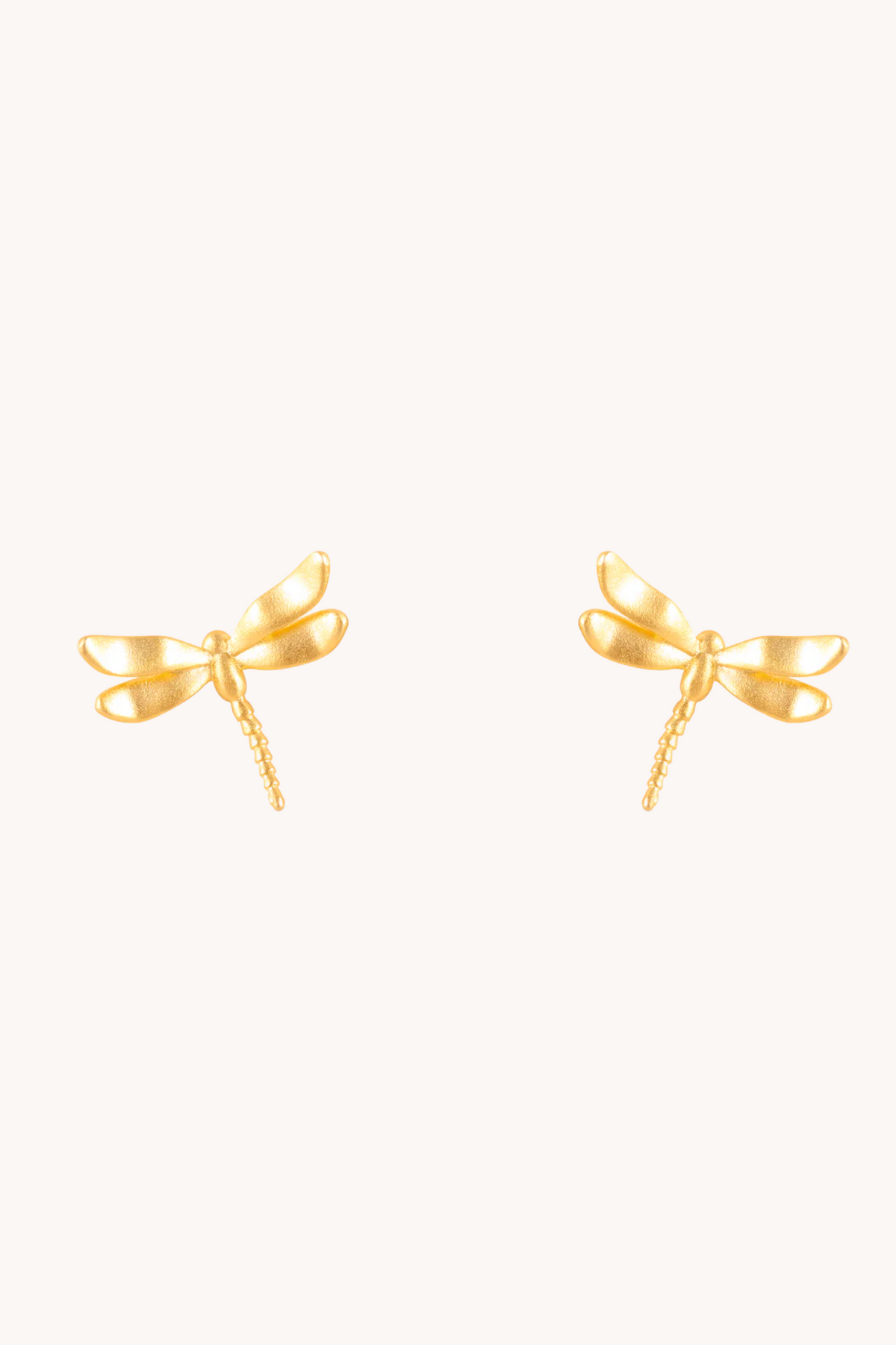 Dragonfly Gold Stud Earrings