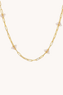 Bumblebee Paperclip Gold Necklace