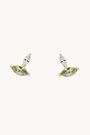 Autumn Marquise Leaf Gold Stud