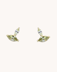 Autumn Marquise Leaf Gold Stud