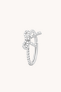 Petite Bow Silver Adjustable Ring