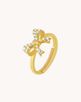 Beautiful Bow Gold Adjustable Ring