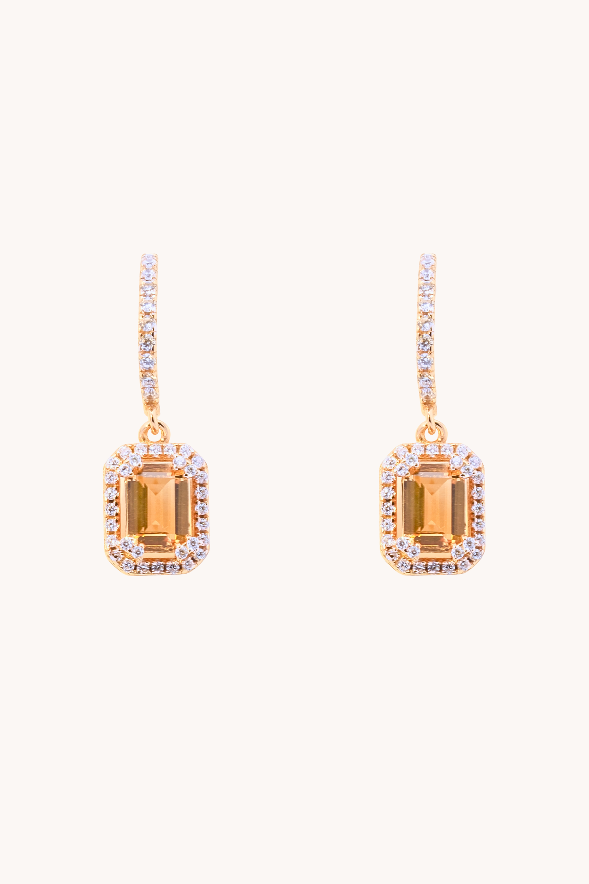 Citrine Timeless Gold Studs