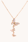 Dancing Butterfly Gold Necklace
