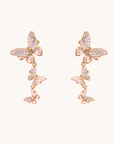 Dancing Butterfly Gold Studs