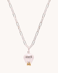 Elegant Silver Tulip Necklace