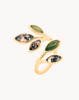 Fall Leaf Gold Adjustable Ring