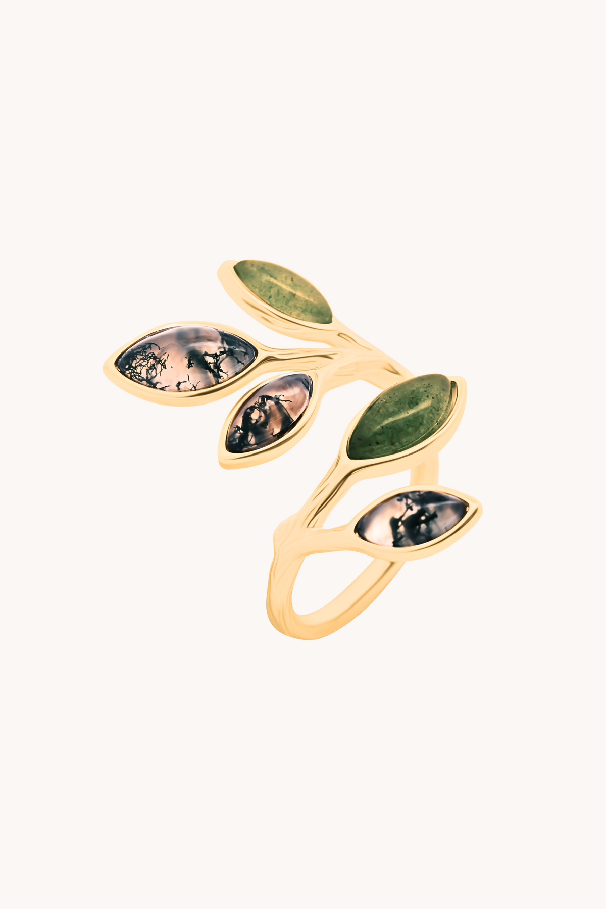 Fall Leaf Gold Adjustable Ring