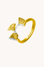 Ginkgo Branch Adjustable Ring W.