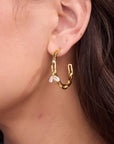 Bumblebee Paperclip Gold Loops