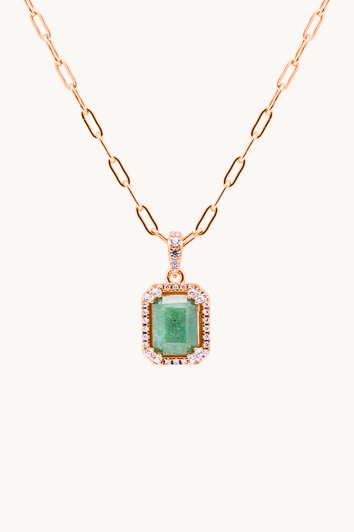 Jade Timeless Pendant With Chain