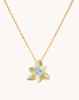 Lotus Blossom Gold Necklace