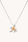 Lotus Blossom Silver Necklace