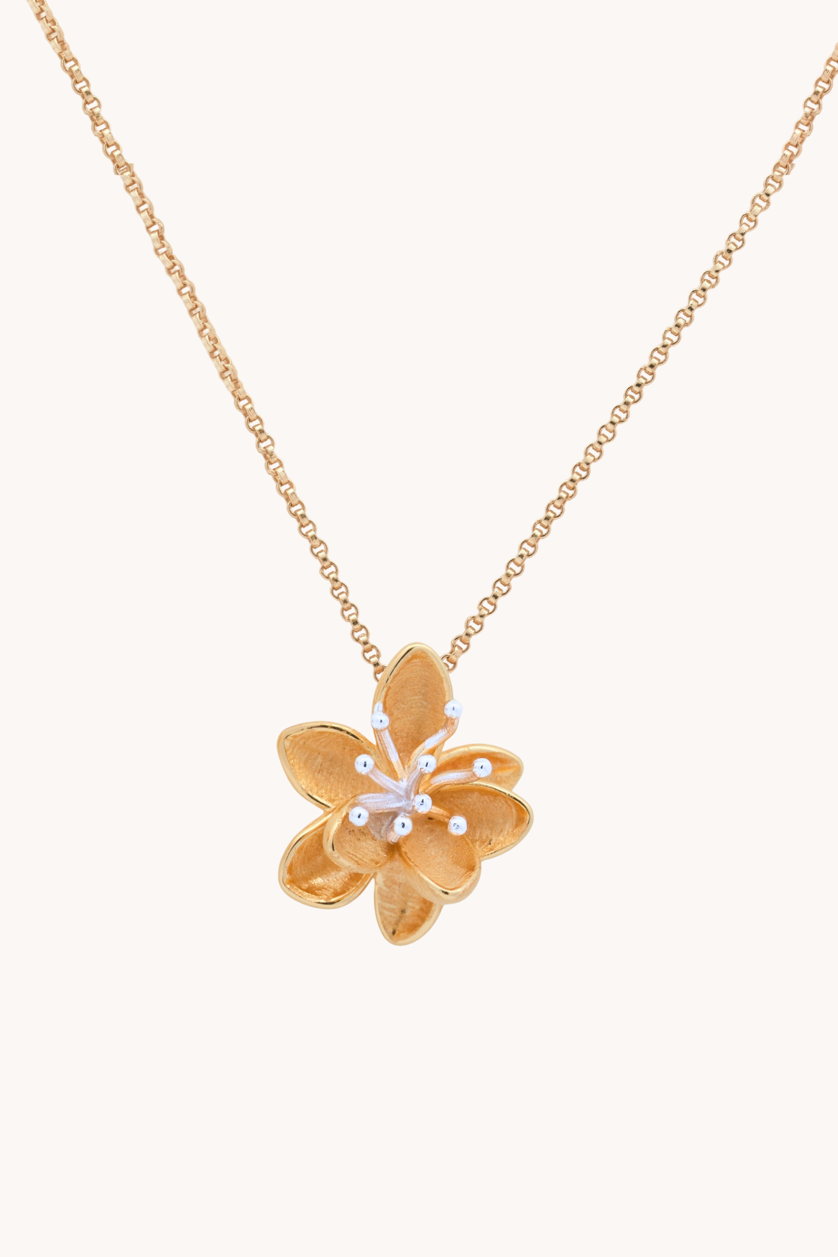 Lotus Gold Necklace