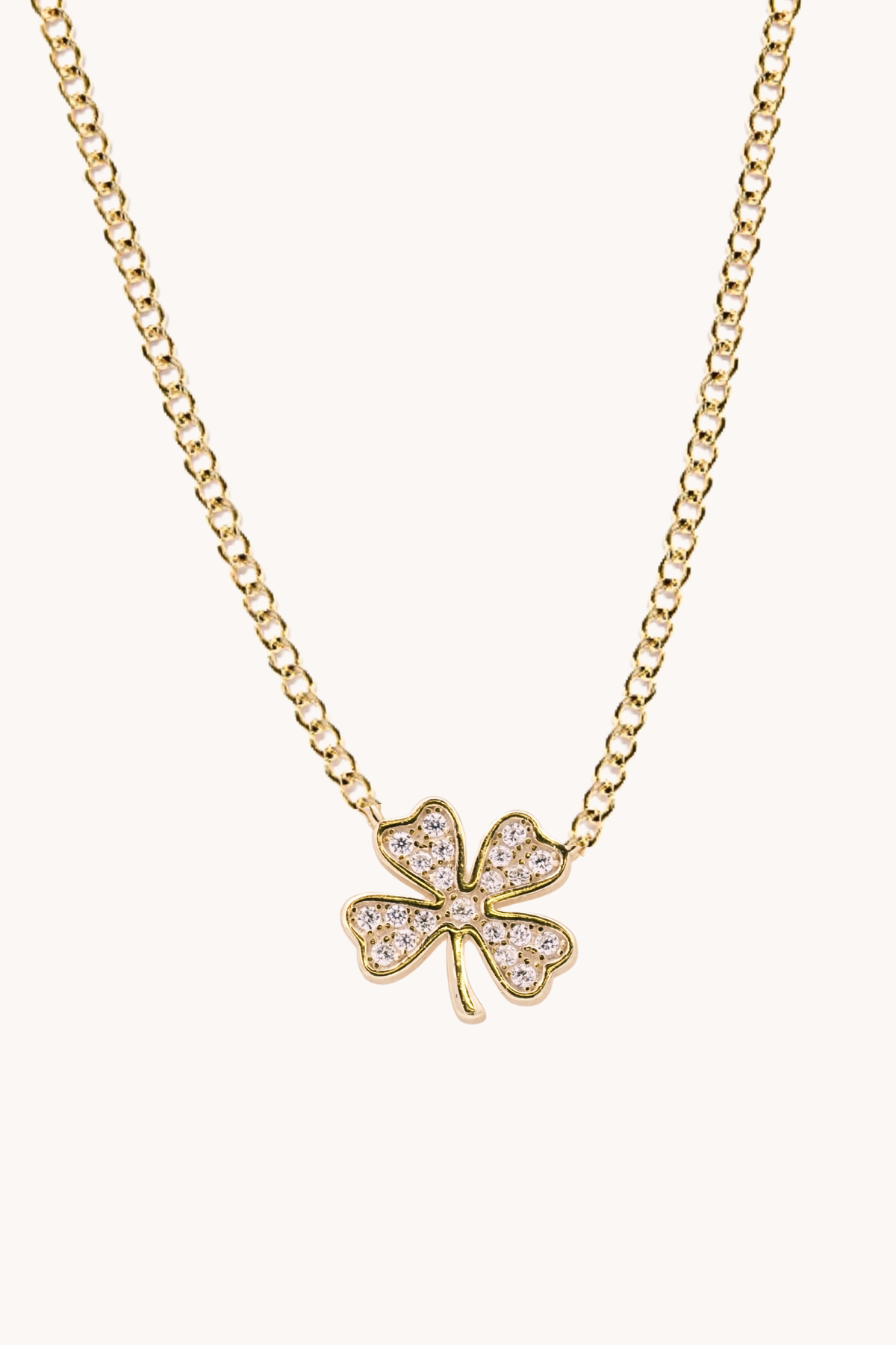 Lucky Clover Gold Necklace