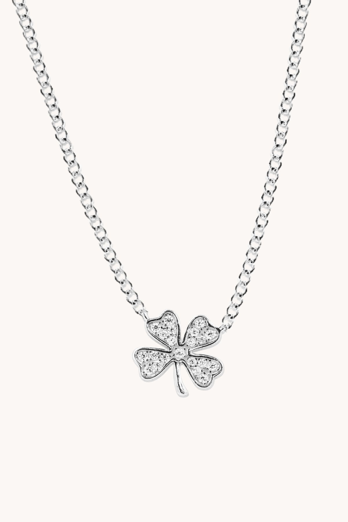 Lucky Clover Silver Necklace