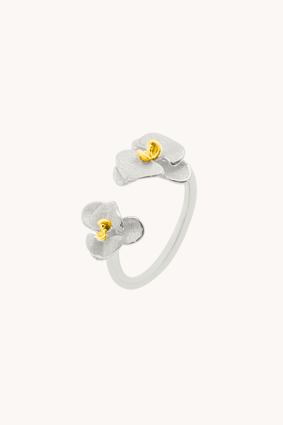 Orchid Silver Adjustable Ring