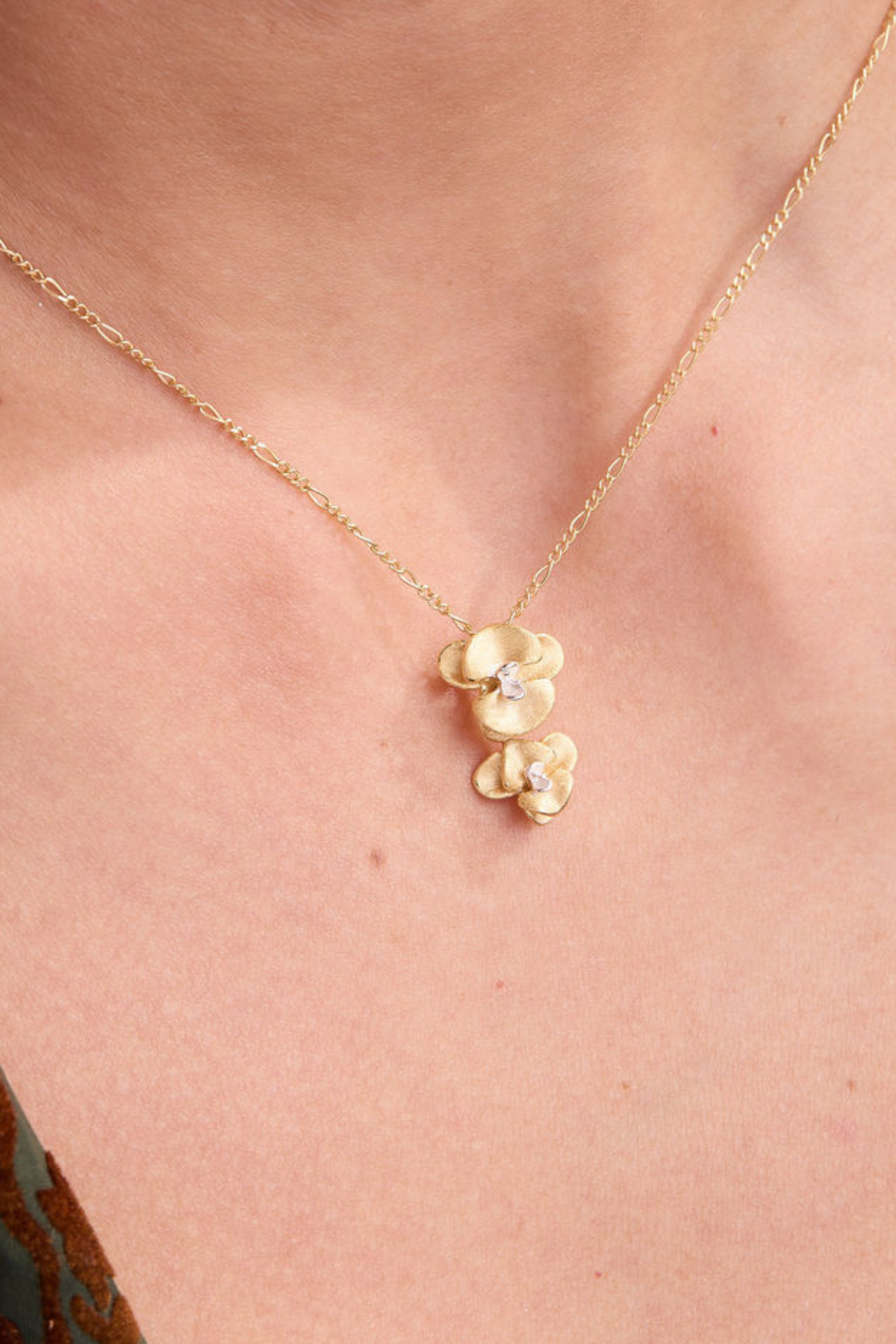 Orchid Gold Necklace