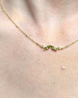 Autumn Marquise Leaf Gold Necklace