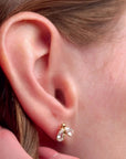 Bumblebee Gold Stud Earrings