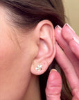 Viola Gold Studs