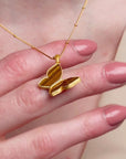 Butterfly Tiger Of Eye Necklace